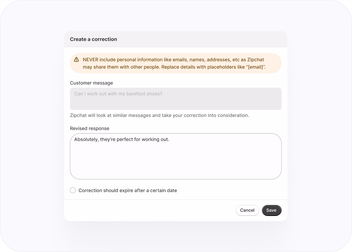 Test your AI settings